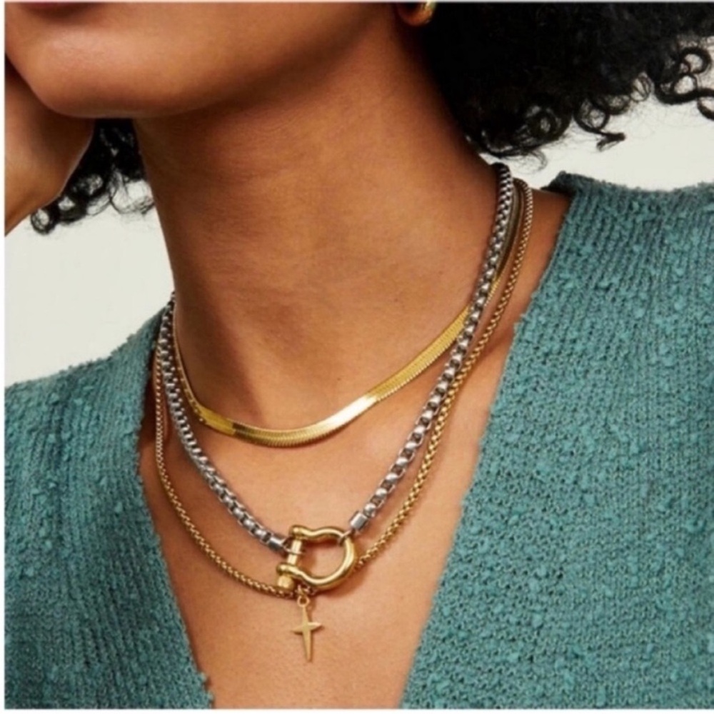 New! Two Tone Carabiner Necklace (2003)